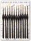 VUDECO Black Detail Paint Brush Set - 12 Piece Miniature Paint Brushes Kit - Professional Mini Fine Paint Brushes Set